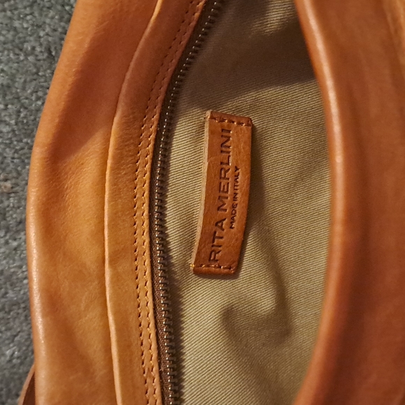 Authentic Rita Merlini leather shoulder bag - Picture 4 of 12